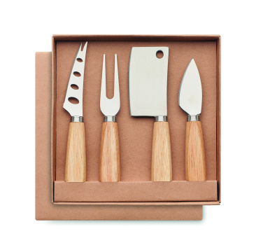 Logo trade promotional items picture of: Set of 4 cheese knives