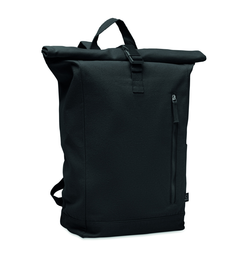 Logo trade promotional merchandise picture of: Roll top backpack 390 gr/m²