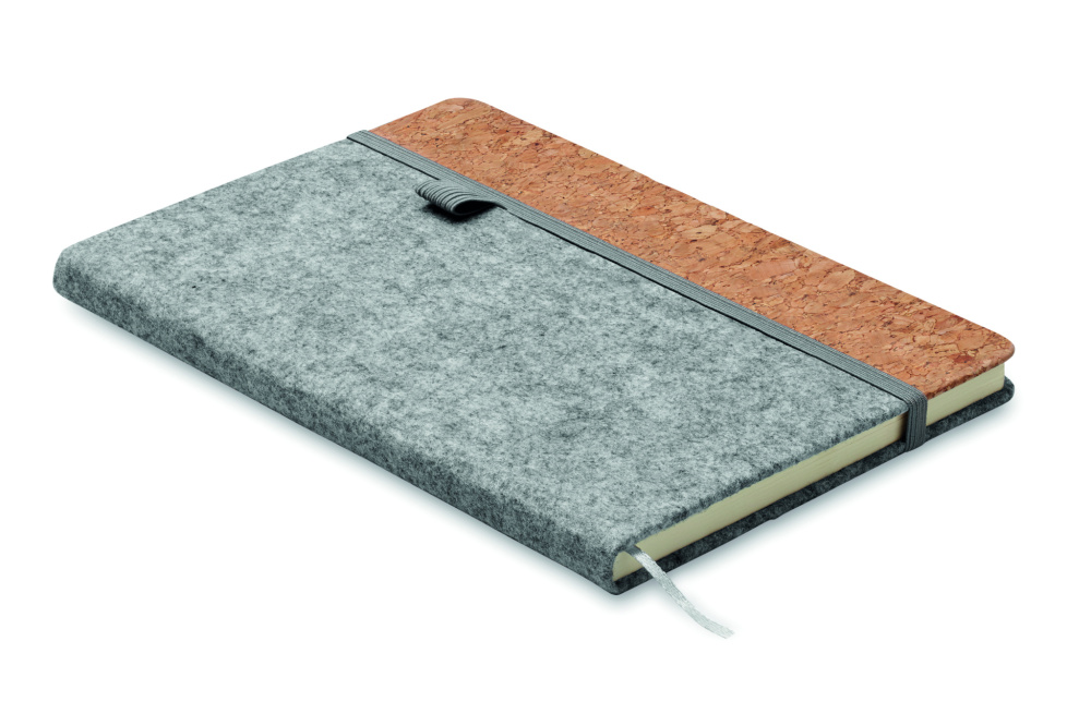 Logo trade promotional products image of: A5 RPET cork notebook