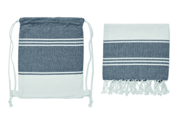Logo trade promotional items image of: Hammam towel drawstring set