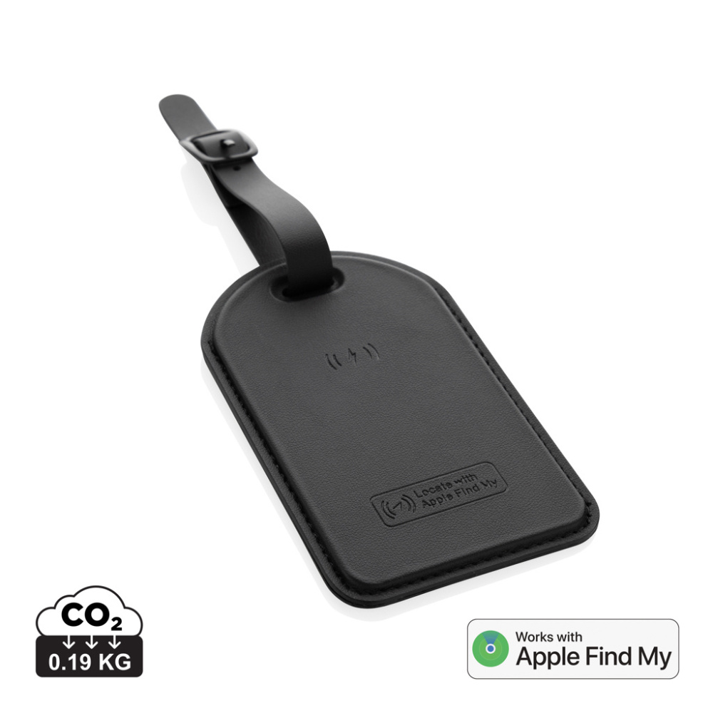 Logo trade promotional products image of: Globetrack RCSrPolyester luggage tag with worldwide locating