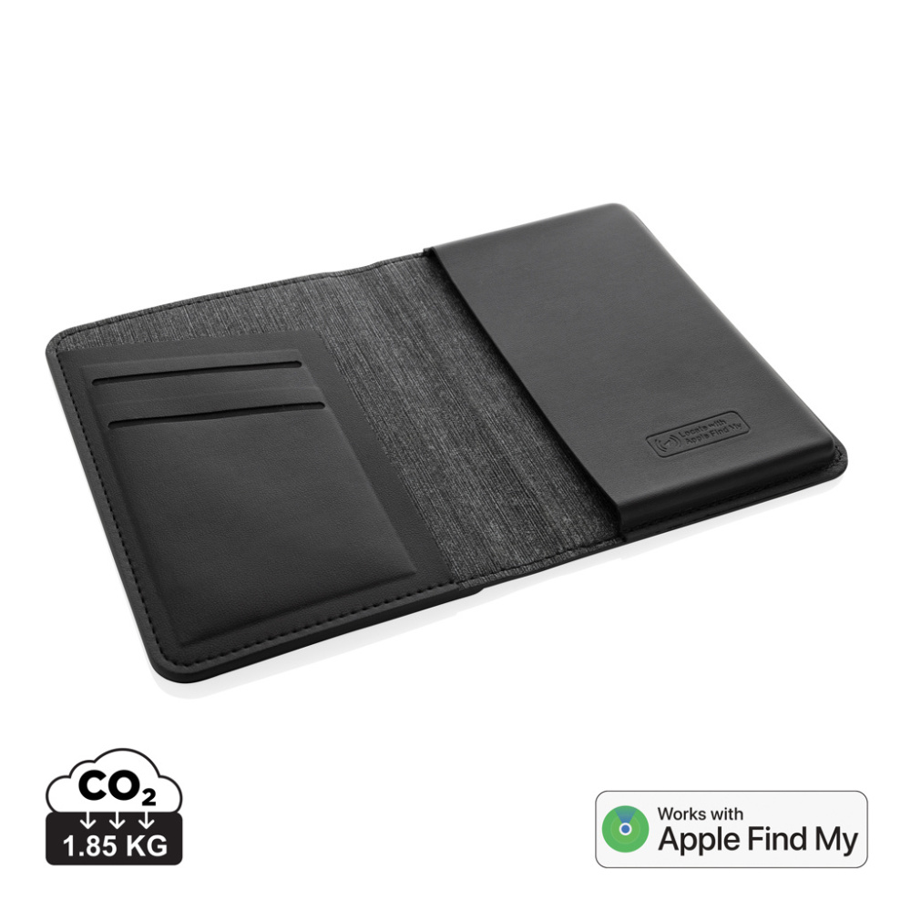 Logo trade corporate gift photo of: Trackmate RCS rpolyester passport holder worldwide locating