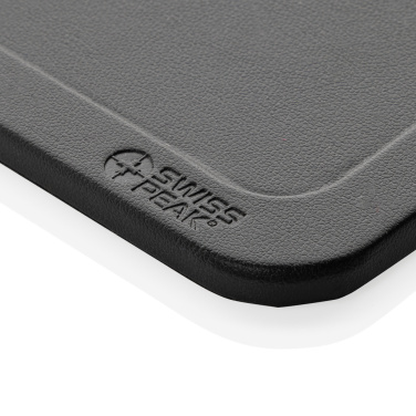 Logo trade promotional gifts picture of: Swiss Peak 3 in 1 RCS recycled PU wireless charger desk tray