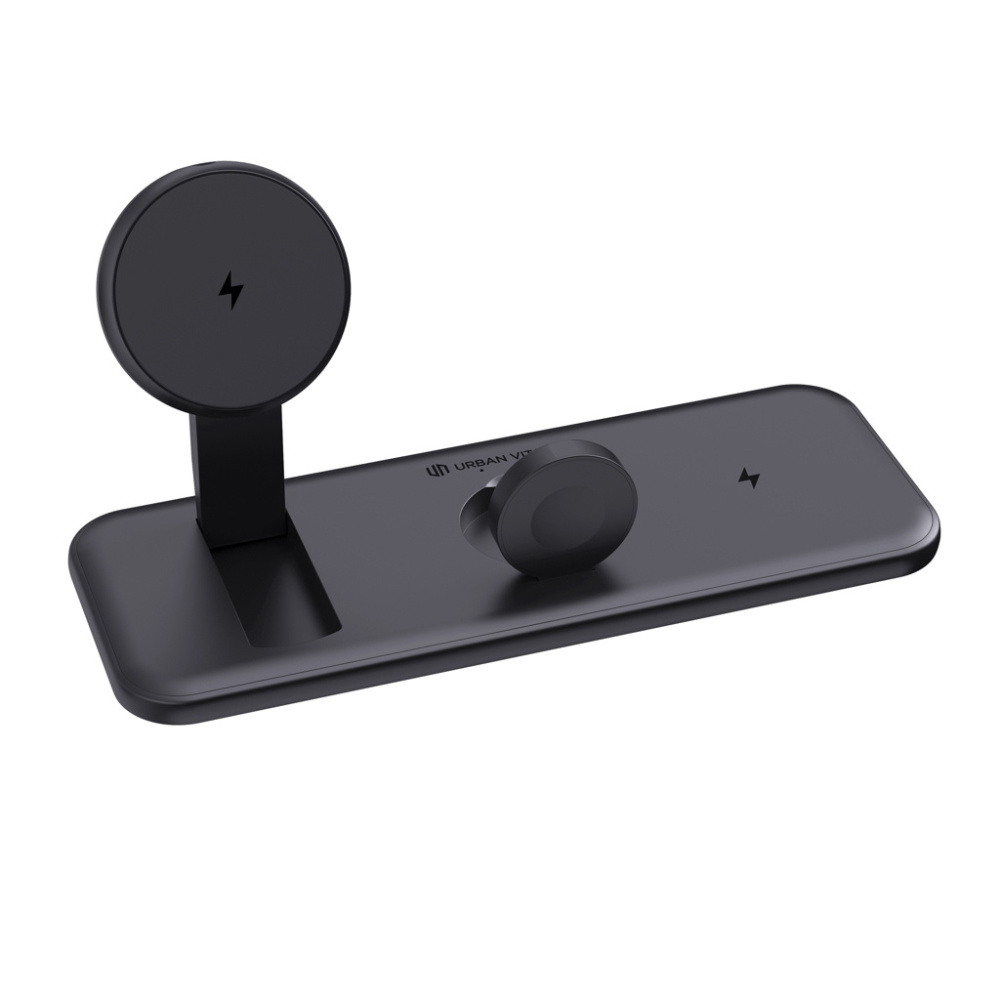 Logotrade promotional merchandise image of: Urban Vitamin Torrance 3 in 1 magnetic 15W charger