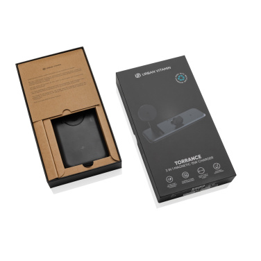 Logotrade promotional giveaways photo of: Urban Vitamin Torrance 3 in 1 magnetic 15W charger