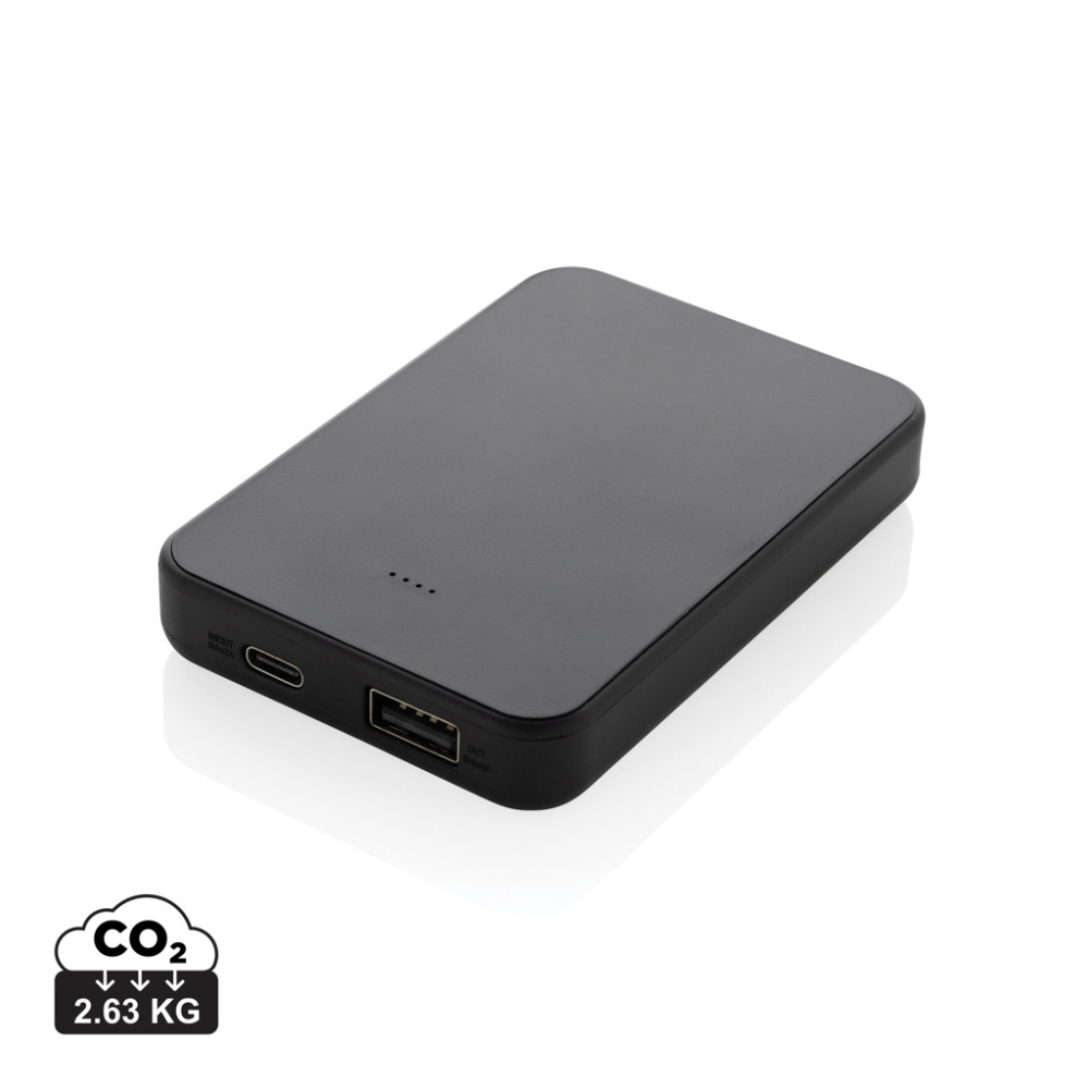 Logo trade promotional products picture of: Boostcore RCS recycled plastic powerbank 5.000mAh with USB C