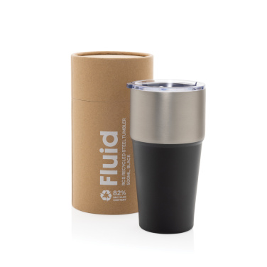 Logo trade corporate gifts picture of: Fluid RCS certified recycled steel tumbler 500ml