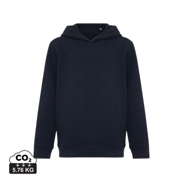 Logo trade corporate gifts image of: Iqoniq Yengo kids recycled cotton hoodie with sidepockets