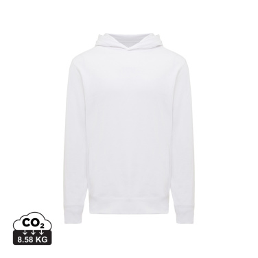 Logo trade promotional merchandise picture of: Iqoniq Yengo recycled cotton hoodie with sidepockets