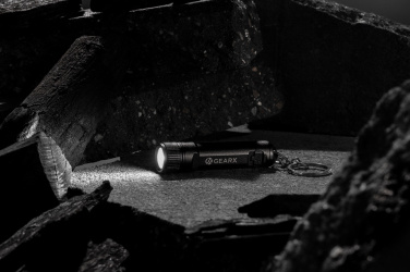 Logo trade corporate gifts image of: Gear X rechargeable ultra bright keychain torch