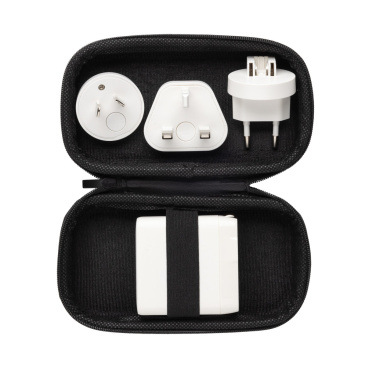Logotrade advertising products photo of: TravelCharge Pro RCS rplastic travel charger with USB C
