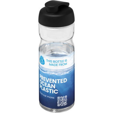 Logotrade promotional product picture of: H2O Active® Eco Base 650 ml flip lid sport bottle