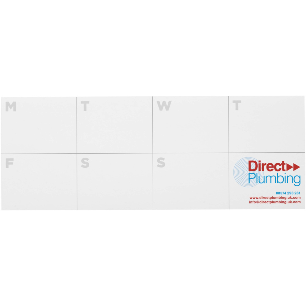Logotrade promotional giveaway image of: Sticky-Mate® recycled sticky notes with printed planner