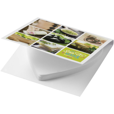 Logo trade promotional items image of: Sticky-Mate® soft cover heart-shaped sticky notes
