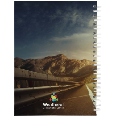 Logo trade promotional giveaways picture of: Desk-Mate® A5 hard cover undated diary