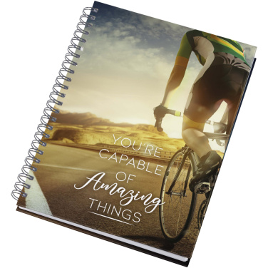 Logo trade promotional merchandise picture of: Desk-Mate® A5 hard cover undated diary