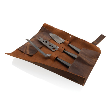 Logo trade promotional merchandise image of: BOSKA Cheese Knife Set Monaco+ Black