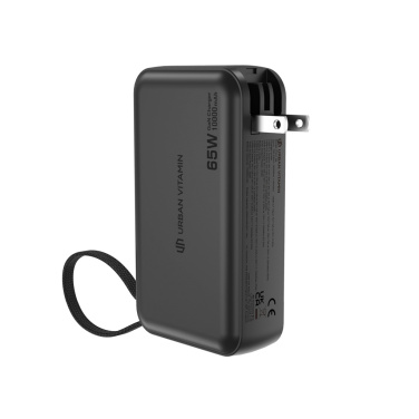 Logo trade promotional gift photo of: Urban Vitamin Eureka hybrid GANcharger 10000mah powerbank65W