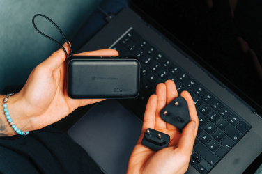 Logotrade promotional products photo of: Urban Vitamin Eureka hybrid GANcharger 10000mah powerbank65W