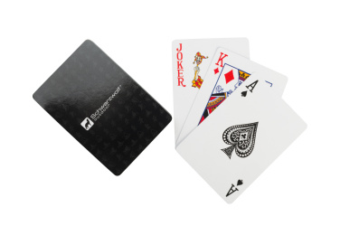Logotrade business gift image of: Set of playing cards and dice MURRAY Schwarzwolf