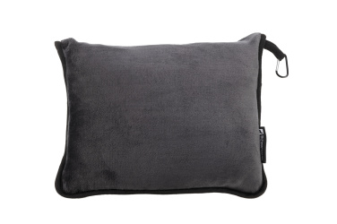 Logo trade promotional items picture of: Blanket and pillow 2 in 1 AMIATA Schwarzwolf