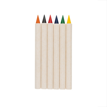 Logo trade promotional gifts image of: Micki GRS infinity 6pc colouring pencil set