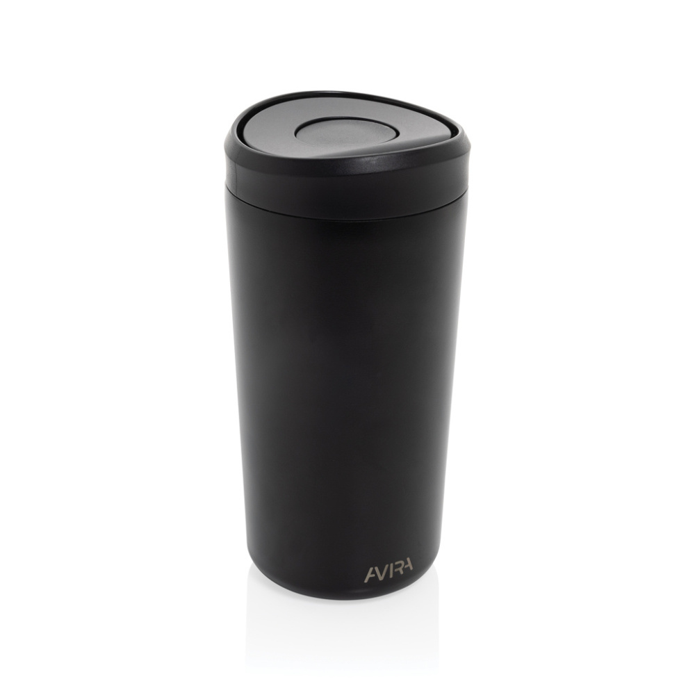 Logo trade corporate gifts picture of: Avira Alix RCS re-steel click tumbler 400ML