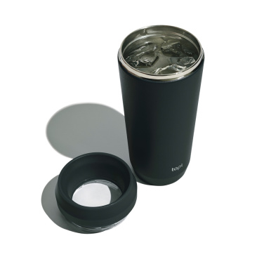 Logo trade promotional items image of: Topl Recycled Steel To Go Tumbler Patented 360 Lid 354ml