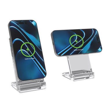 Logo trade promotional giveaways image of: Magcharge 15W magnetic wireless charging stand