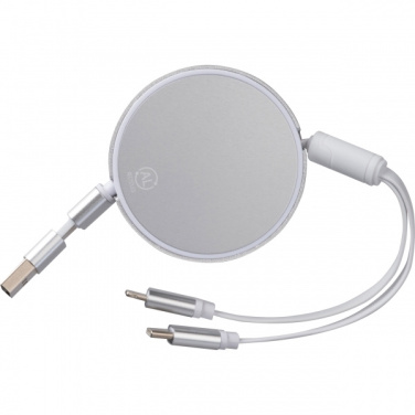 Logotrade promotional merchandise picture of: Charging cable made from recycled aluminum Ostend