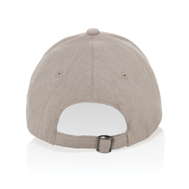Logo trade business gift photo of: Milo AWARE™ recycled heather 6 panel cap 200gr