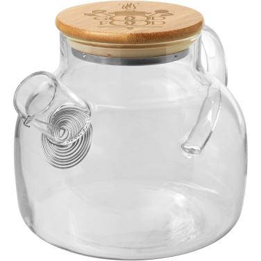 Logo trade promotional gifts image of: Zen tea pot with strainer and bamboo lid