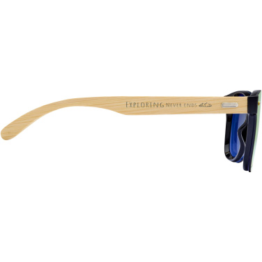 Logo trade promotional product photo of: Tan sunglasses with bamboo temples