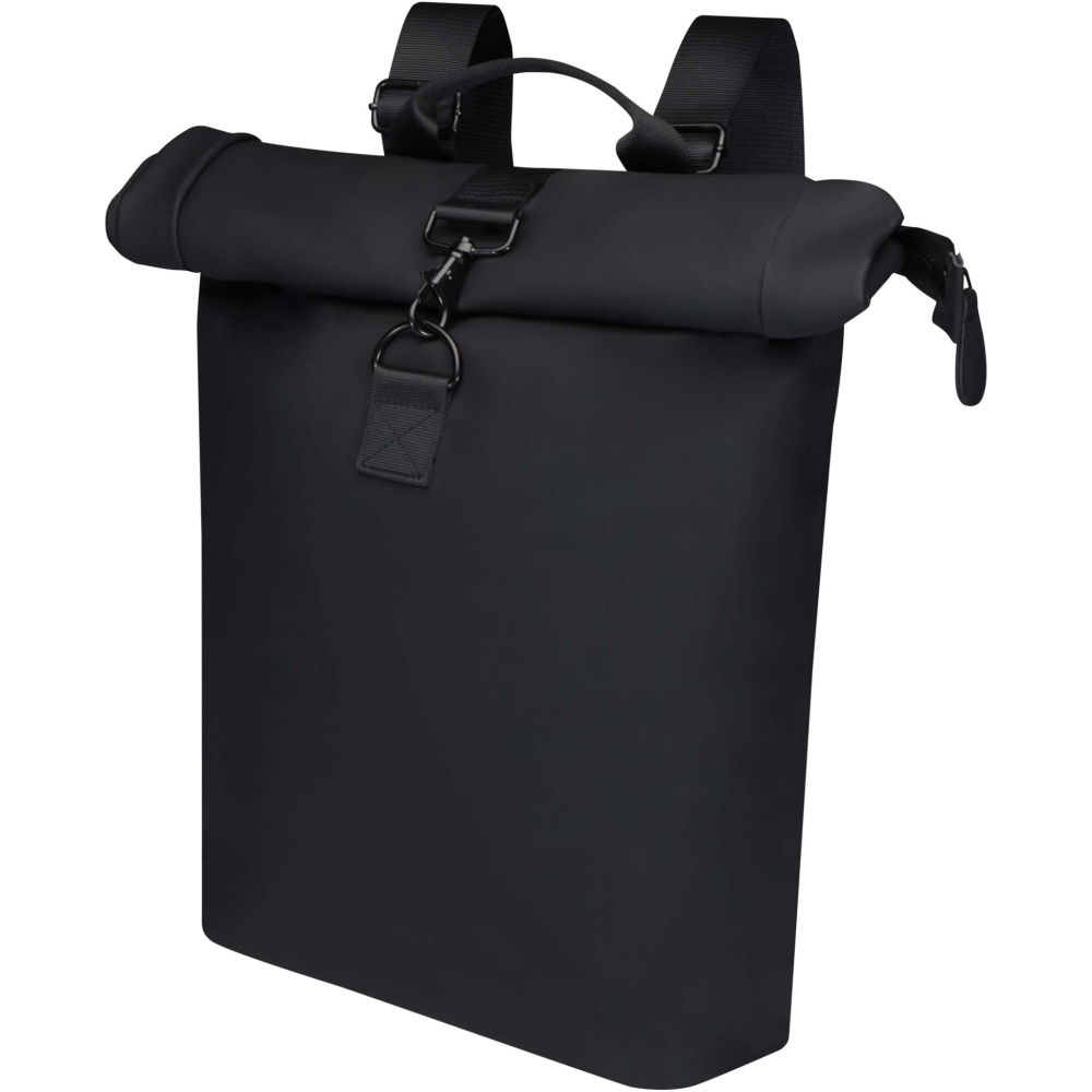 Logotrade promotional giveaways photo of: Turner 15.6" GRS recycled roll-top laptop backpack 12L