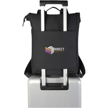 Logotrade advertising product picture of: Turner 15.6" GRS recycled roll-top laptop backpack 12L