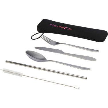 Logo trade promotional products picture of: Sheen 5-piece stainless steel cutlery set