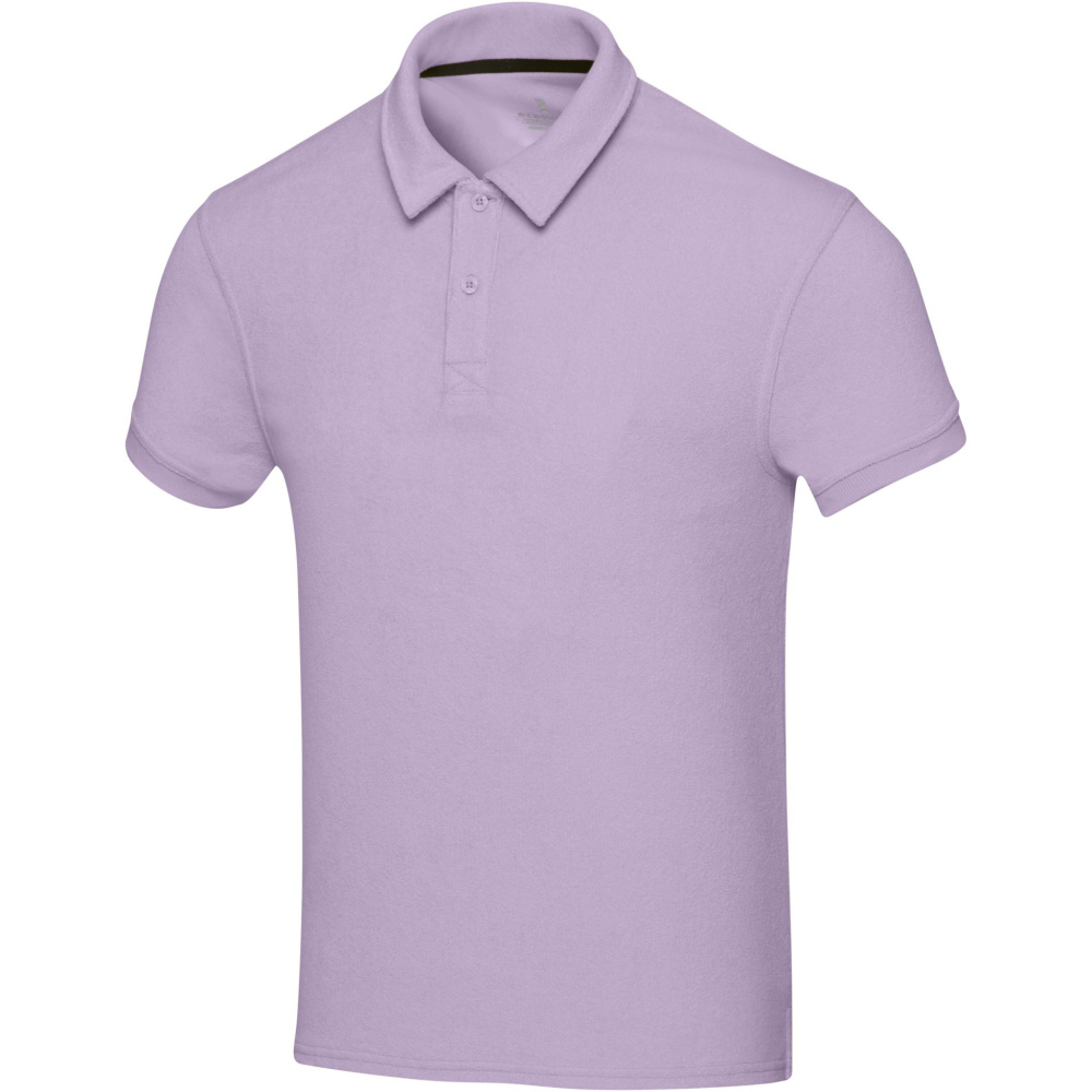 Logo trade promotional items picture of: Akoya recycled terry unisex polo