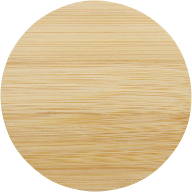 Logo trade promotional merchandise picture of: Lenora 250 ml glass cup with bamboo lid