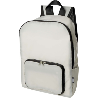 Logotrade promotional merchandise photo of: EcoFold RPET foldable backpack 15L
