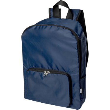 Logotrade promotional giveaways photo of: EcoFold RPET foldable backpack 15L
