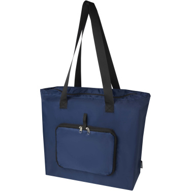 Logotrade promotional gift picture of: EcoFold RPET foldable tote bag 16L