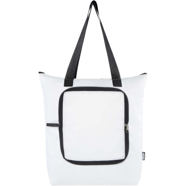Logotrade promotional item image of: EcoFold RPET foldable tote cooler bag 15L