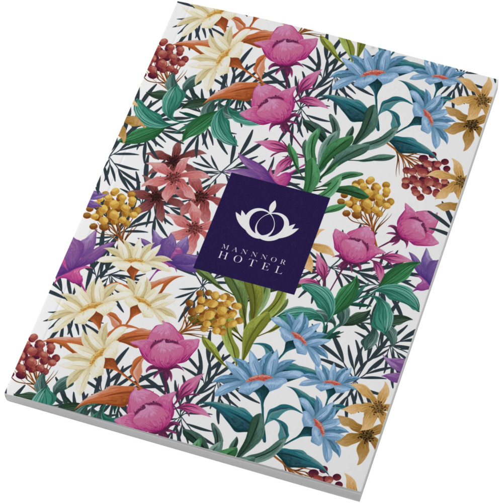 Logo trade promotional merchandise image of: Novella Austen A5 soft cover notebook - 50 sheets