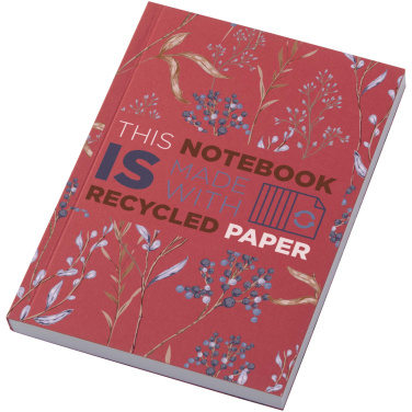 Logo trade promotional merchandise photo of: Novella Austen A6 recycled soft cover notebook - 100 sheets