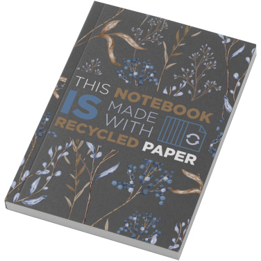 Logo trade advertising product photo of: Novella Austen A6 recycled soft cover notebook - 100 sheets
