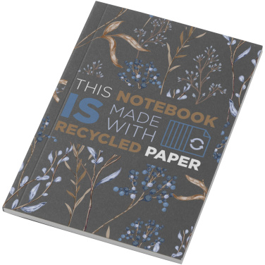 Logo trade business gifts image of: Novella Austen A6 recycled soft cover notebook - 50 sheets