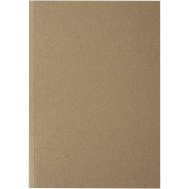 Logo trade business gifts image of: Novella Austen A5 recycled soft cover kraft notebook - 100 sheets