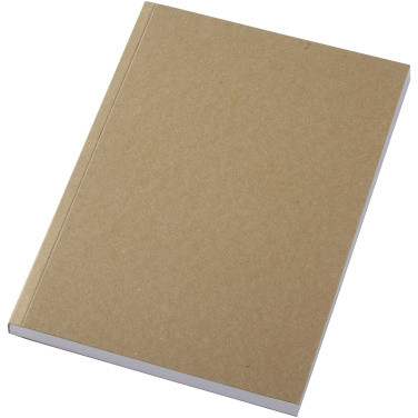 Logo trade promotional merchandise image of: Novella Austen A5 recycled soft cover kraft notebook - 100 sheets