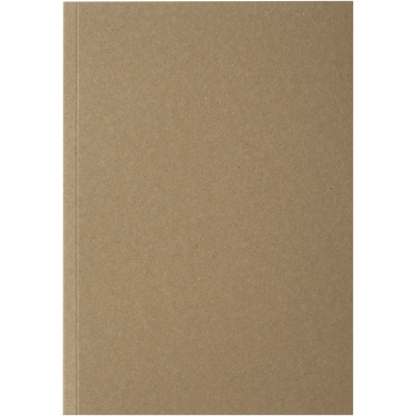 Logo trade promotional product photo of: Novella Austen A5 recycled soft cover kraft notebook - 50 sheets 