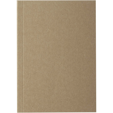 Logo trade promotional giveaway photo of: Novella Austen A6 recycled soft cover kraft notebook - 50 sheets